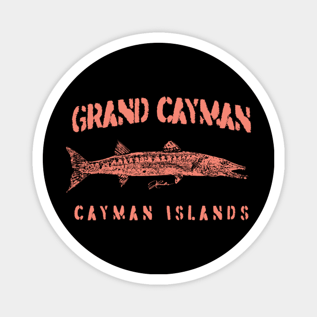 Grand Cayman, Cayman Islands, Great Barrucuda Magnet by jcombs